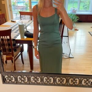 Elegant Green Sleeveless Dress from Azazie